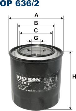 Filtron OP636/2 - Масляный фильтр autodnr.net