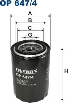 Filtron OP647/4 - Масляный фильтр autodnr.net