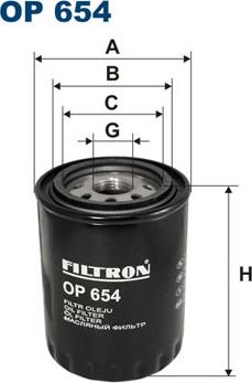 Filtron OP654 - Масляный фильтр autodnr.net
