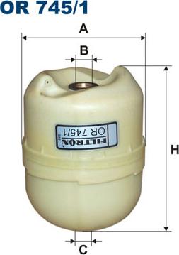 Filtron OR745/1 - Масляний фільтр autocars.com.ua