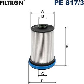 Filtron PE 817/3 - Топливный фильтр avtokuzovplus.com.ua