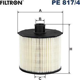 Filtron PE 817/4 - Паливний фільтр autocars.com.ua