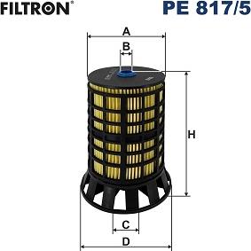 Filtron PE 817/5 - Паливний фільтр autocars.com.ua