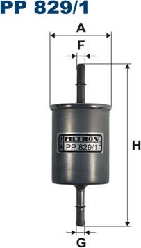 Filtron PP829/1 - Топливный фильтр autodnr.net