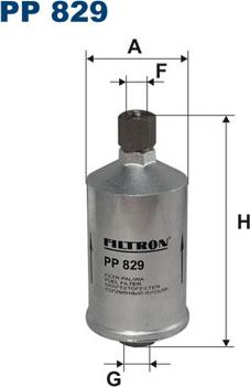 Filtron PP829 - Топливный фильтр avtokuzovplus.com.ua