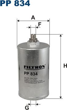 Filtron PP834 - Топливный фильтр avtokuzovplus.com.ua