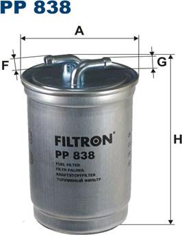 Filtron PP838 - Топливный фильтр avtokuzovplus.com.ua
