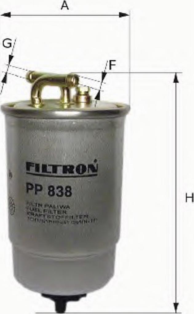 Filtron PP 841/6 - Топливный фильтр autodnr.net