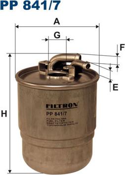 Filtron PP841/7 - Топливный фильтр autodnr.net