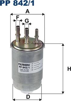 Filtron PP 842/1 - Топливный фильтр autodnr.net