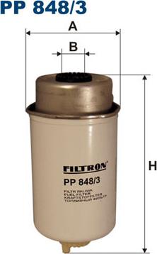 Filtron PP848/3 - Паливний фільтр autocars.com.ua