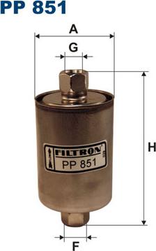 Filtron PP851 - Топливный фильтр autodnr.net