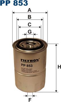 Filtron PP853 - Топливный фильтр autodnr.net