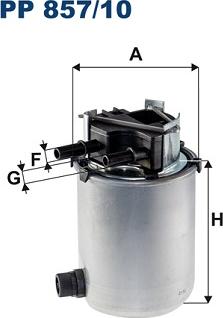 Filtron PP 857/10 - Топливный фильтр avtokuzovplus.com.ua