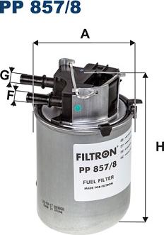 Filtron PP857/8 - Топливный фильтр avtokuzovplus.com.ua