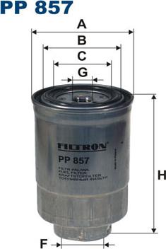 Filtron PP857 - Топливный фильтр autodnr.net