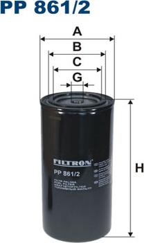 Filtron PP861/2 - Топливный фильтр avtokuzovplus.com.ua