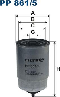 Filtron PP861/5 - Топливный фильтр avtokuzovplus.com.ua