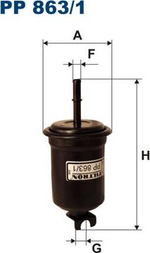 Filtron PP863/1 - Паливний фільтр autocars.com.ua