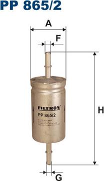 Filtron PP865/2 - Топливный фильтр avtokuzovplus.com.ua