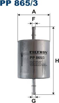 Filtron PP865/3 - Паливний фільтр autocars.com.ua