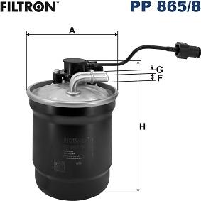 Filtron PP 865/8 - Паливний фільтр autocars.com.ua