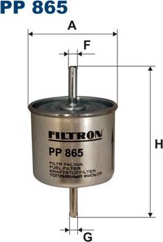 Filtron PP865 - Топливный фильтр avtokuzovplus.com.ua
