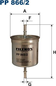 Filtron PP866/2 - Топливный фильтр autodnr.net