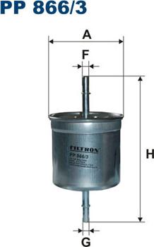 Filtron PP866/3 - Топливный фильтр avtokuzovplus.com.ua