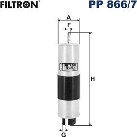 Filtron PP 866/7 - Паливний фільтр autocars.com.ua