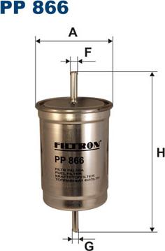 Filtron PP866 - Топливный фильтр avtokuzovplus.com.ua