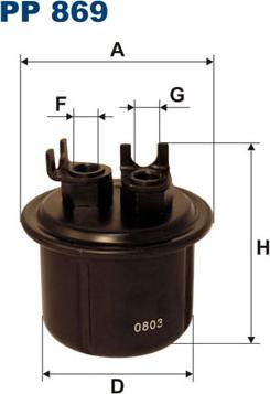 Filtron PP869 - Паливний фільтр autocars.com.ua