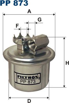 Filtron PP873 - Топливный фильтр autodnr.net