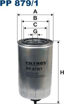 Filtron PP879/1 - Топливный фильтр autodnr.net