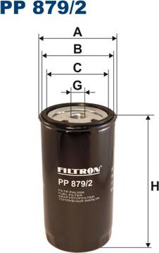 Filtron PP879/2 - Топливный фильтр avtokuzovplus.com.ua