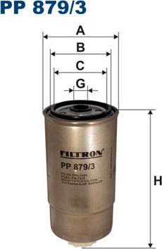 Filtron PP879/3 - Топливный фильтр avtokuzovplus.com.ua