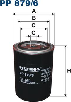 Filtron PP879/6 - Топливный фильтр autodnr.net