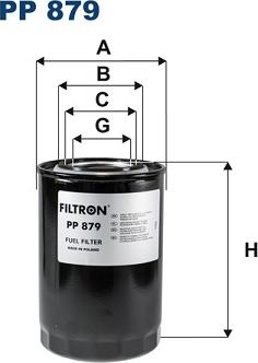Filtron PP879 - Топливный фильтр autodnr.net