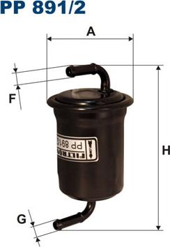Filtron PP891/2 - Топливный фильтр autodnr.net