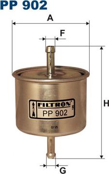 Filtron PP902 - Топливный фильтр autodnr.net