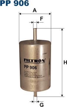 Filtron PP906 - Топливный фильтр avtokuzovplus.com.ua