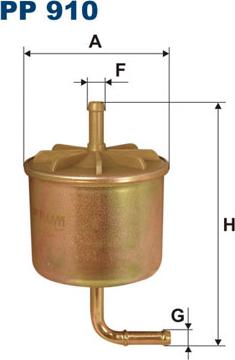 Filtron PP910 - Паливний фільтр autocars.com.ua