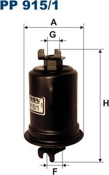 Filtron PP915/1 - Топливный фильтр avtokuzovplus.com.ua