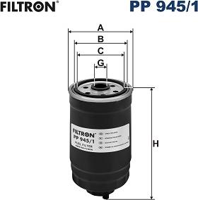 Filtron PP 945/1 - Паливний фільтр autocars.com.ua