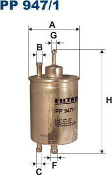 Filtron PP947/1 - Топливный фильтр autodnr.net