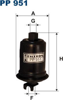 Filtron PP951 - Топливный фильтр autodnr.net