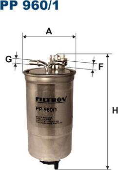 Filtron PP960/1 - Топливный фильтр avtokuzovplus.com.ua