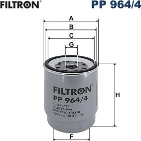 Filtron PP 964/4 - Паливний фільтр autocars.com.ua