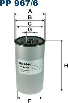 Filtron PP967/6 - Топливный фильтр autodnr.net