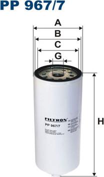 Filtron PP967/7 - Топливный фильтр autodnr.net